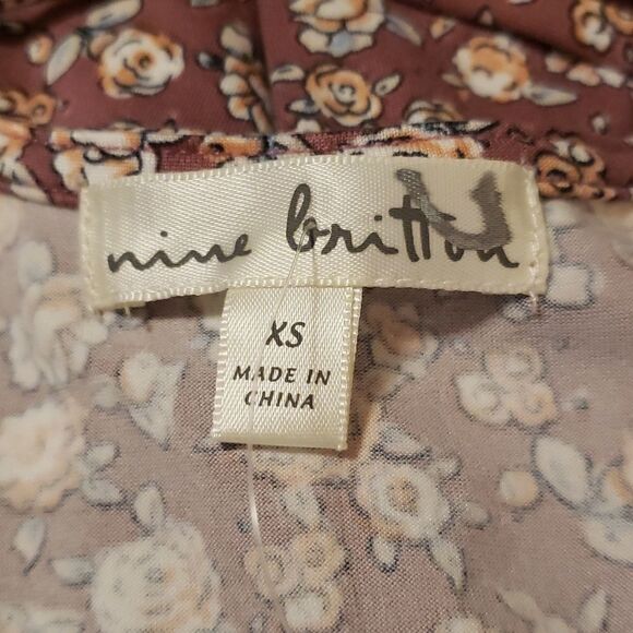 𝅺Stitch‎ Fix | Nine Britton Jayde Knit Back Floral Detail Purple Dress Size XS - Picture 6 of 7